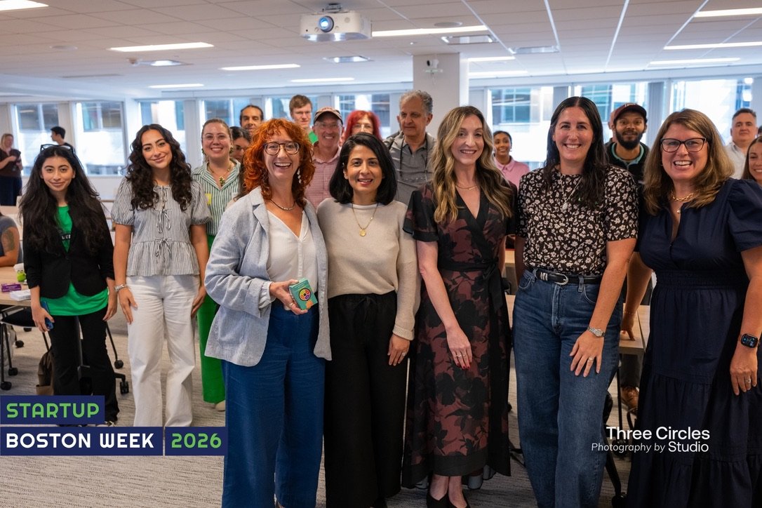 Courtney Greenwood with founders and fellow panelists at Startup Boston Week 2026